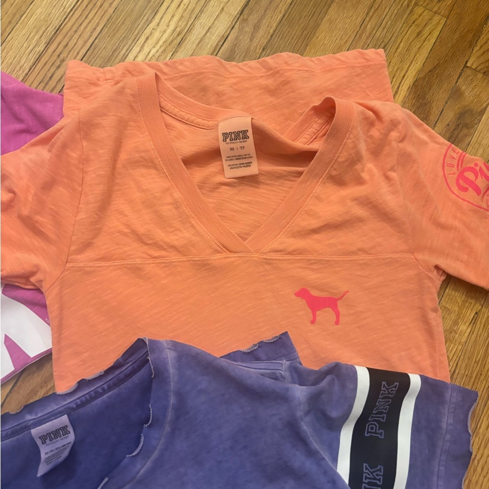 Set of 3 PINK Victoria Secret tees